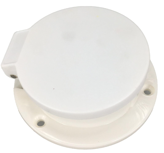 Pactrade Marine Boat White Plastic Anchor Hinge Lid Rope Deck Pipe