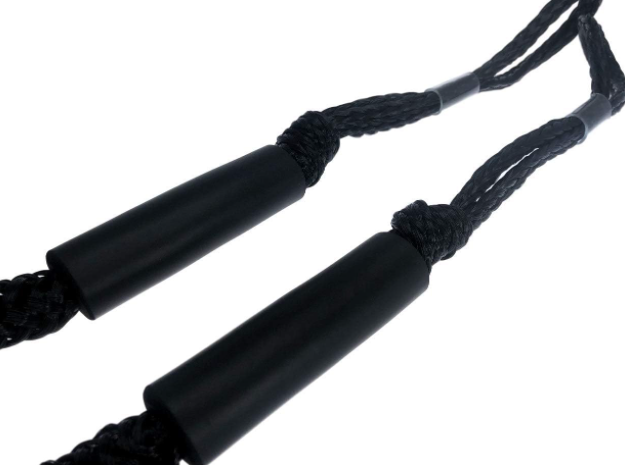 Pactrade Marine Bungee 2 Pieces Dock Line Mooring Rope 3ft EVA Foam Floats (Black & White)