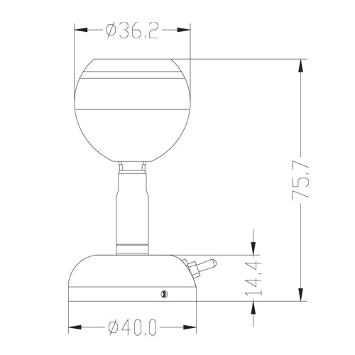 Pactrade Marine RV LED Swivel Brass Reading Light Interior Accessory