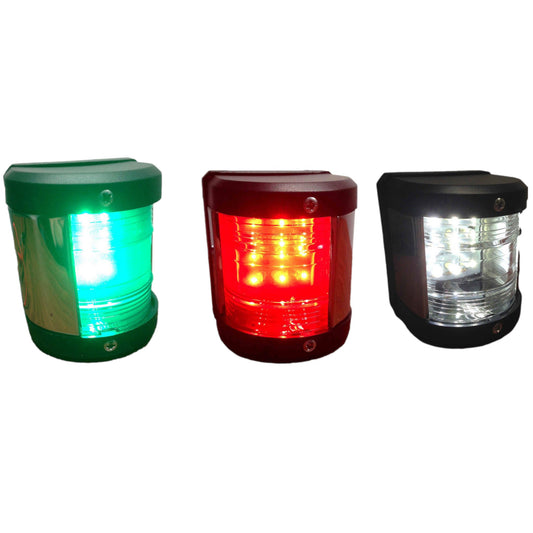 Pactrade Marine Boat Green Starboard, Red Port Side & Stern LED Navigation Light 3PC Set