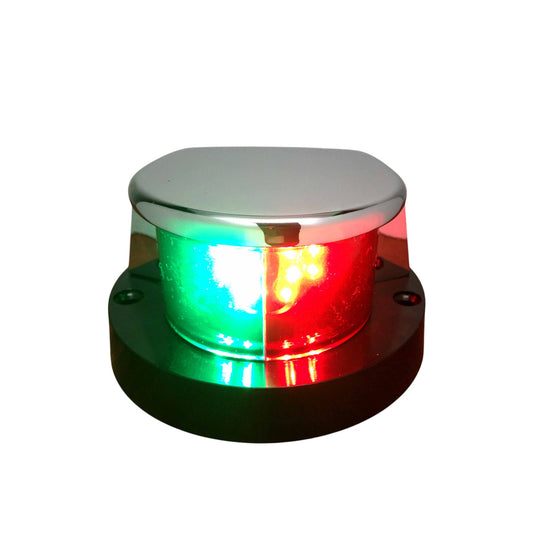 Pactrade Marine Boat LED Navigational Light Chrome Plated Cool White IP66 60Lumens