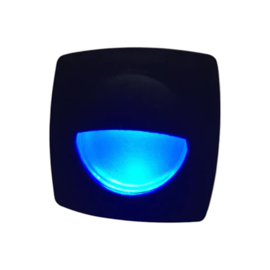 Pactrade Marine Boat LED RV Trailer Blue Square Shape Courtesy Light 2.24"X2.24"