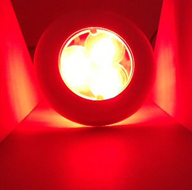 Pactrade Marine Boat LED 3 Red Colored Round Courtesy Light ODM