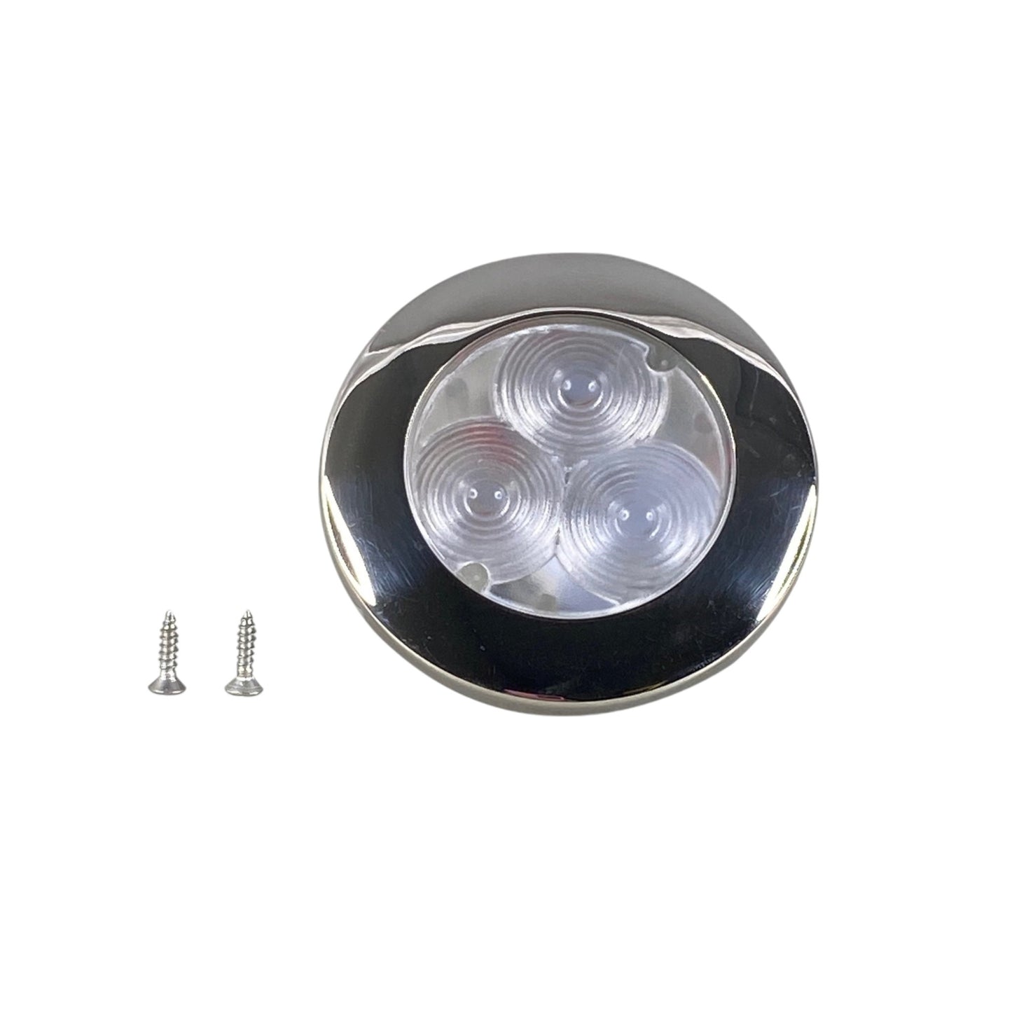 Pactrade Marine Boat Blue LED Stainless Steel Housing Round Courtesy Light