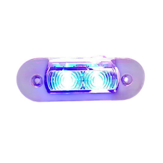 Pactrade Marine Boat LED Blue Oblong Shape Courtesy Light OEM PC IP67