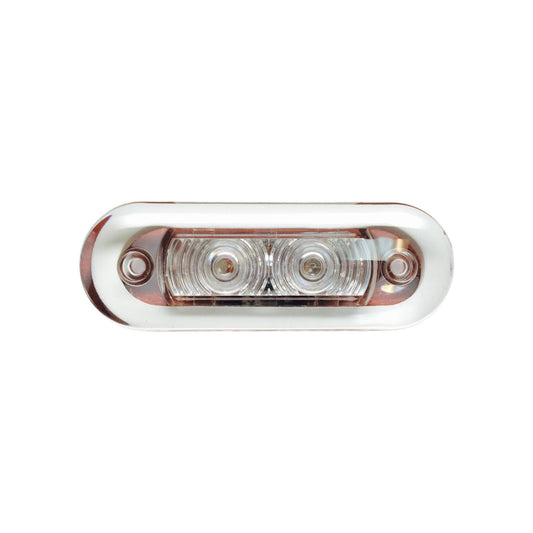 Pactrade Marine Boat RV Flush Mount LED Red Oblong Shape Courtesy Light OEM PC IP67