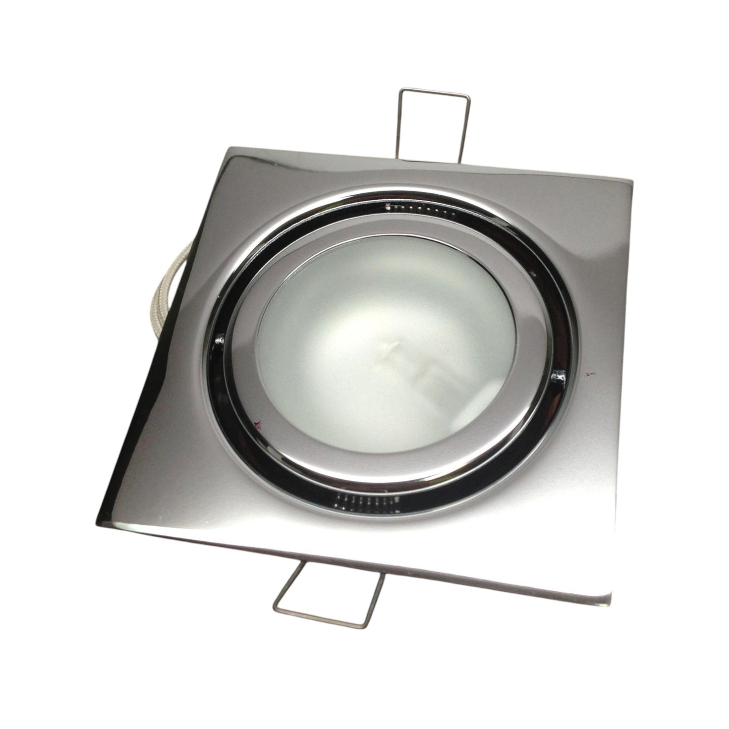 Pactrade Marine Boat Square LED Swivel Ceiling Light Flush Mount Chrome Plated Brass