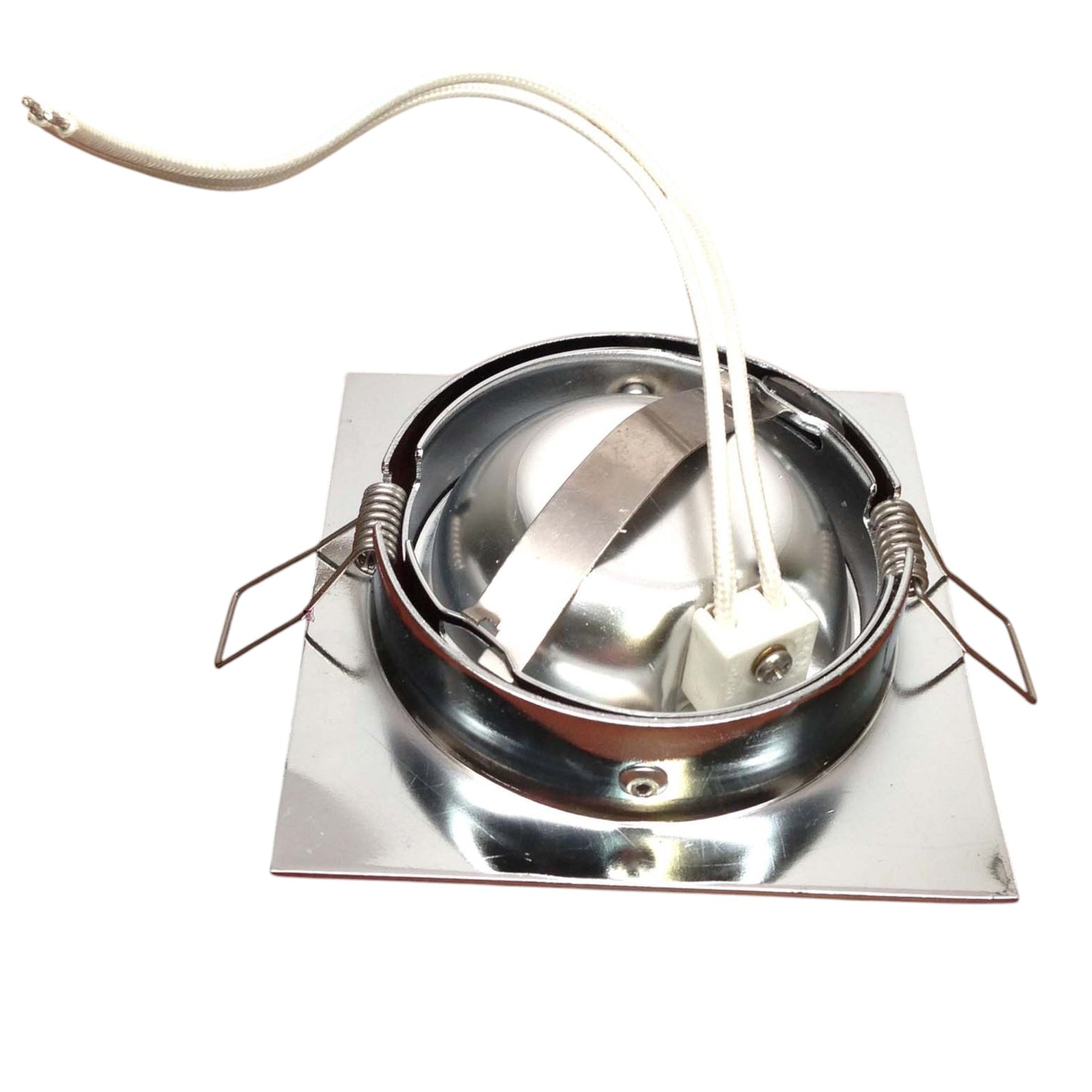 Pactrade Marine Boat Square LED Swivel Ceiling Light Flush Mount Chrome Plated Brass