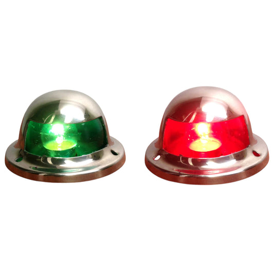Pactrade Marine Boat Navigational Side Light Pair Top Mount Red And Green Splashproof