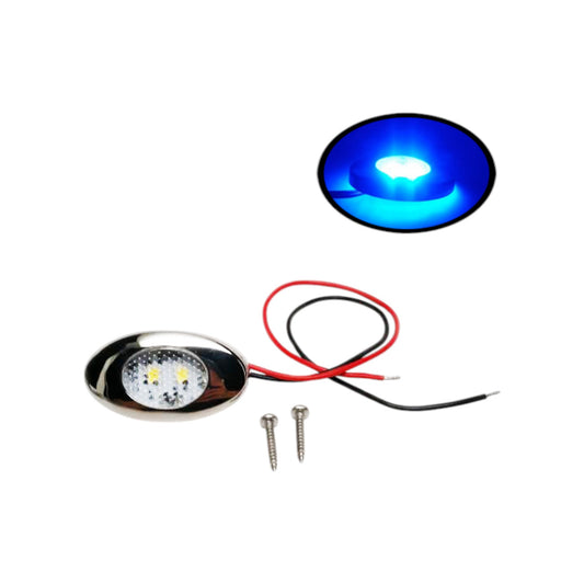 Pactrade Marine Boat RV Car Bus Truck Blue LED Accent Light 12 VDC Trim Ring