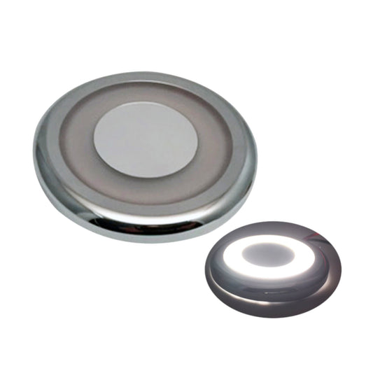 Pactrade Marine 1PCS Chrome LED Ceiling Interior Courtesy Light 10-30VDC 180LM