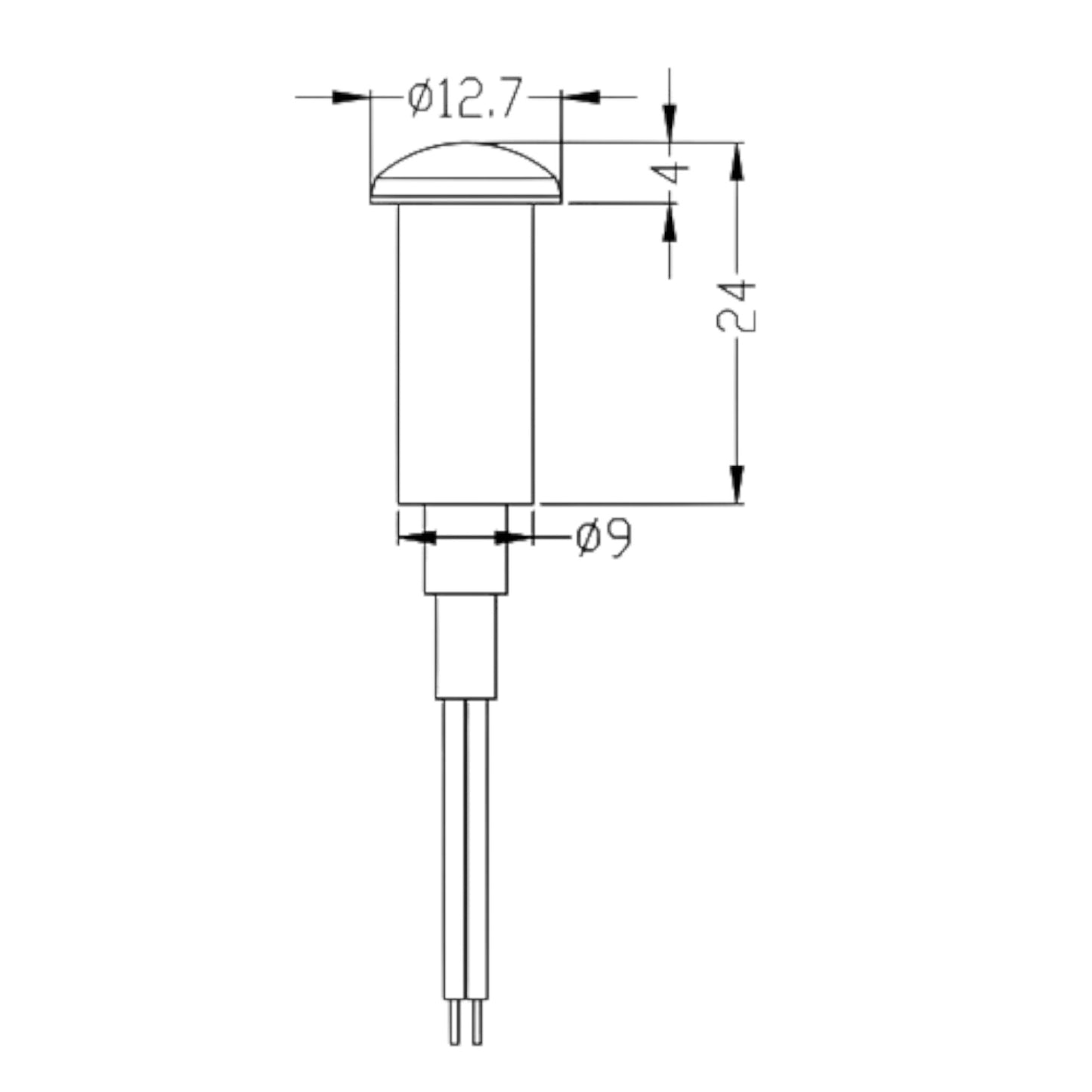 Pactrade Marine Boat LED Mini Dot Courtesy Light III OEM Warm White Splashproof