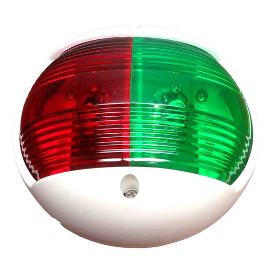 Pactrade Marine Boat Vertical Mount Combination Red Green Bow LED Navigation Light 2NM