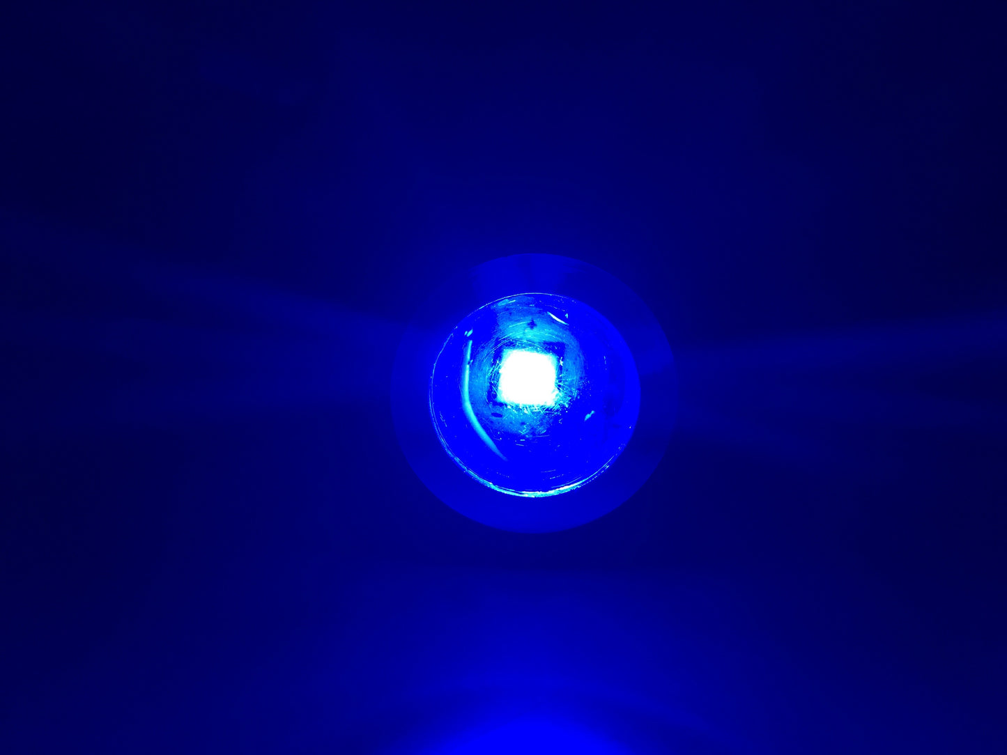Pactrade Marine Boat Drain Plug 3W Blue LED Light Waterproof Chrome Brass 10-30VDC