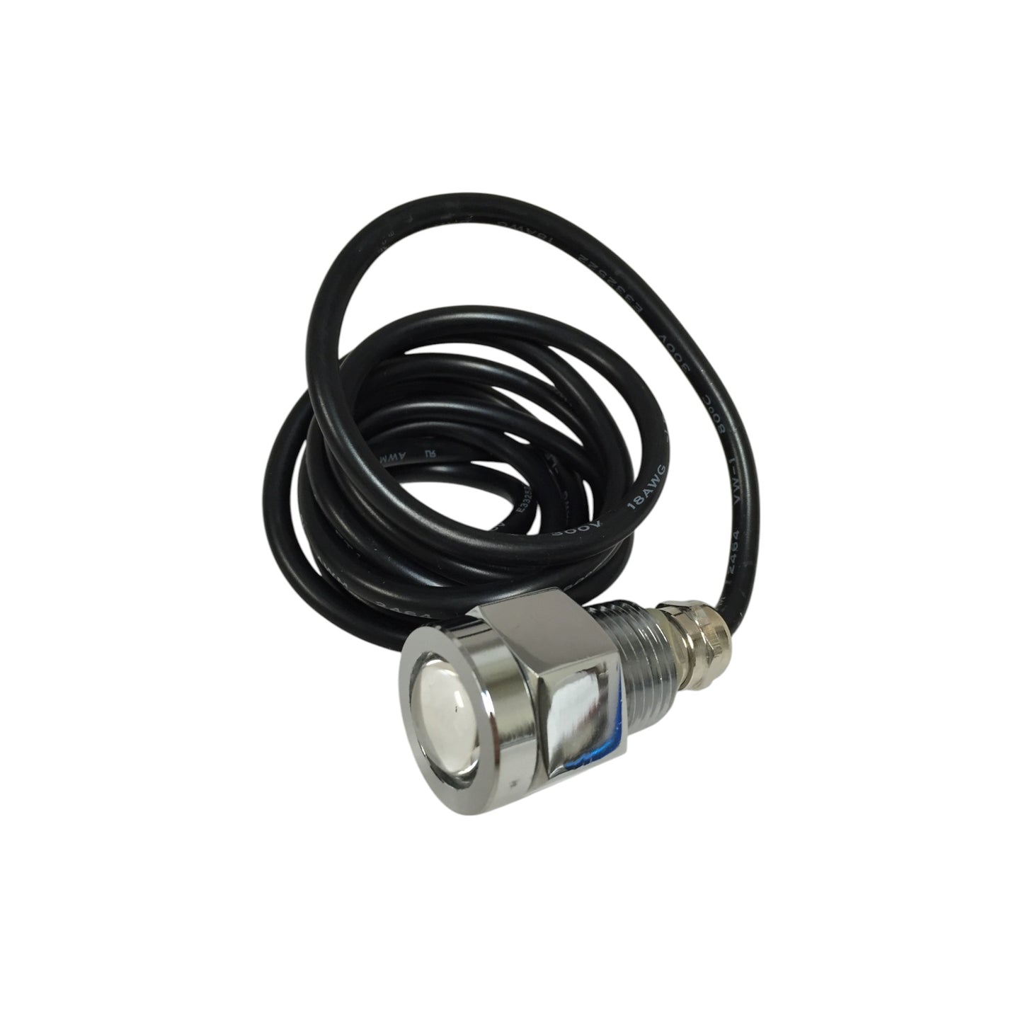 Pactrade Marine Boat Drain Plug 3W Cool White LED Light Waterproof Chrome Brass 10-30VDC