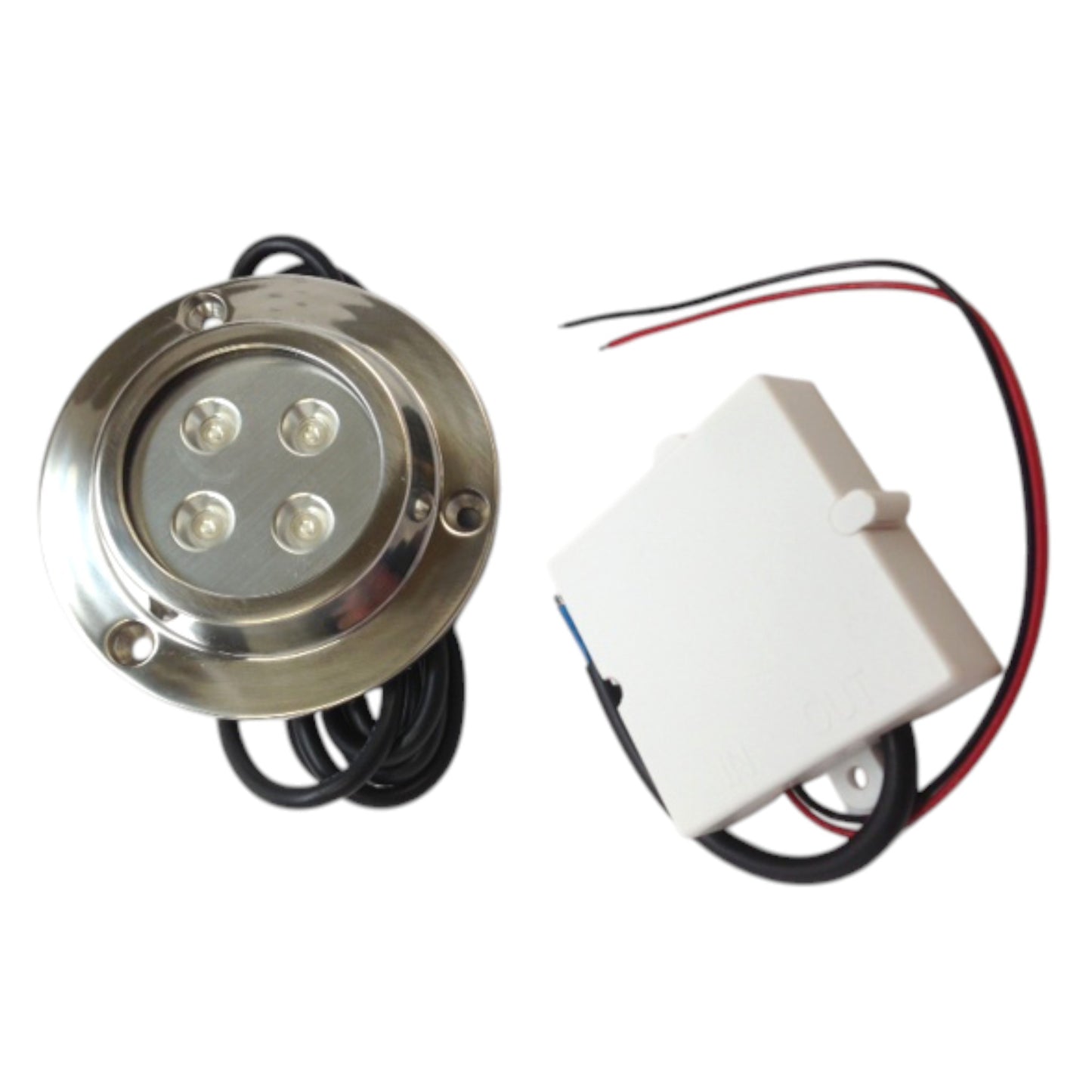 Pactrade Marine Super Bright Marine Underwater Light Boat LED Blue ODM 12W Total Easy Install