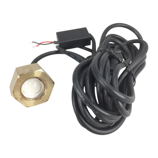 Pactrade Marine Boat White 7W LED Brass Drain Plug Underwater Light 1/2" NPT