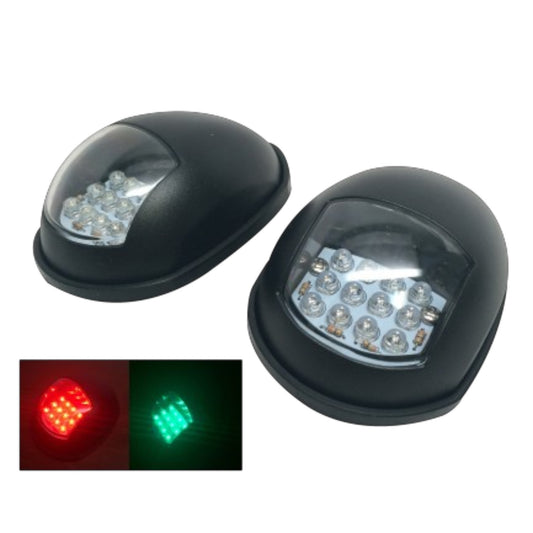 Pactrade Marine Boat LED Green Starboard Red Portside Navigation Light Vertical Mount