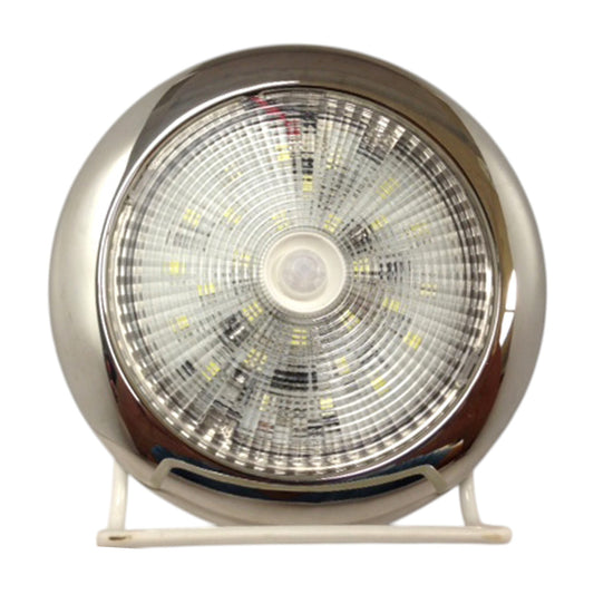 Pactrade Marine Boat LED Slim Ceiling Light with Motion Sensor Stainless Steel with White LEDs