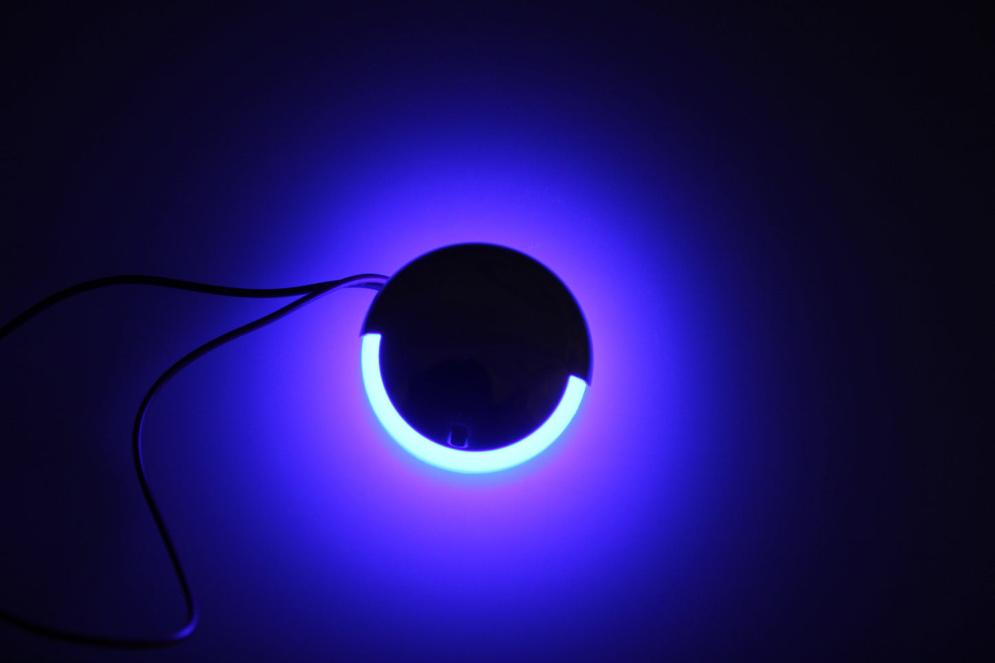Pactrade Marine Boat Pontoon RV Round Surface Mount LED Stainless Steel Courtesy Light 180° 10-30v (Blue)