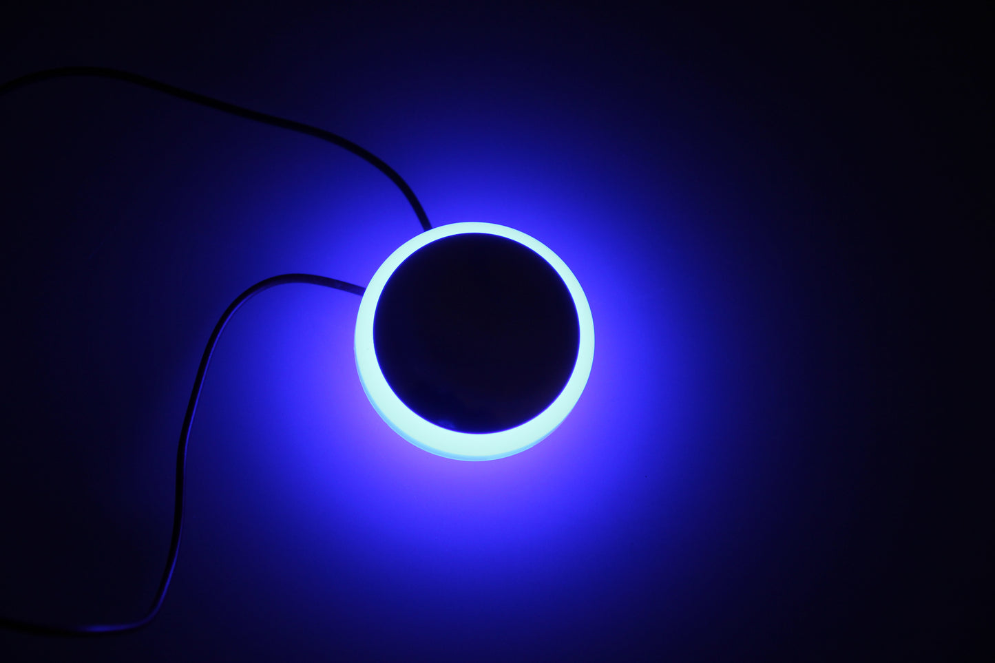 Pactrade Marine Boat Pontoon RV Round Surface Mount LED Stainless Steel Courtesy Light 360° 10-30v (Blue)