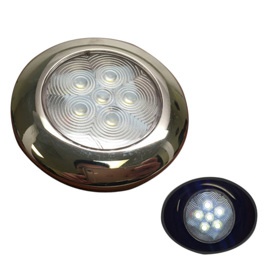 Pactrade Marine Boat Nature White LED Ceiling Light SS304 Housing Surface Mount 12V 95LM