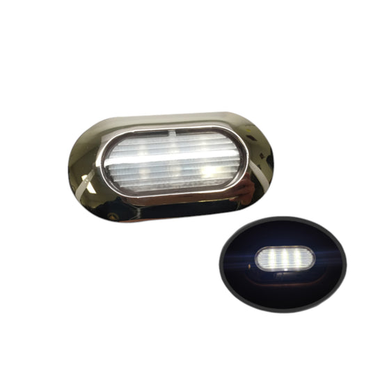 Pactrade Marine Boat Nature White Light 6 LED SS304 Housing Surface Mount 12V 22LM IP67