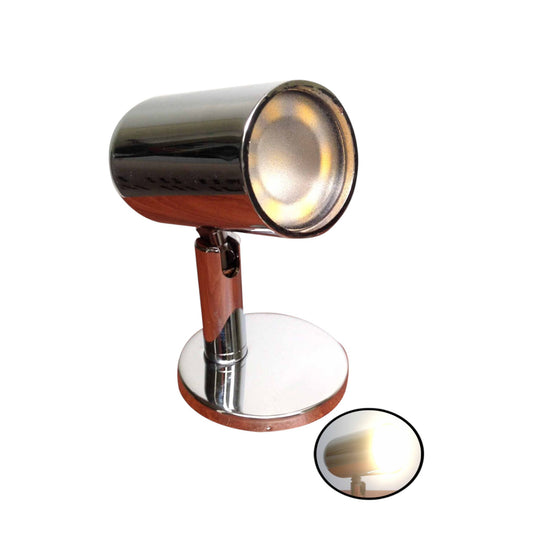 Pactrade Marine Accent LED Chrome Plated Cylinder Brass Reading Light Marine Boat 2W 52LM