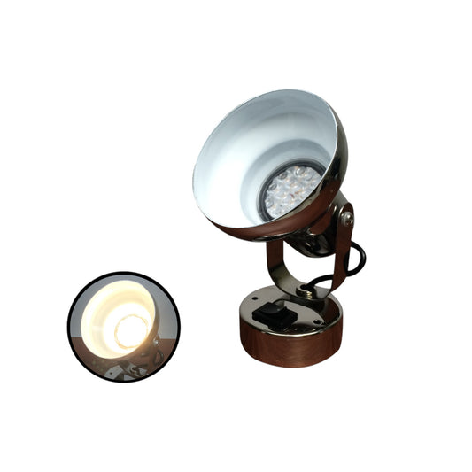 Pactrade Marine Boat Stainless Steel SS304 Reading Light 3.1W Daylight White On 12V 102LM