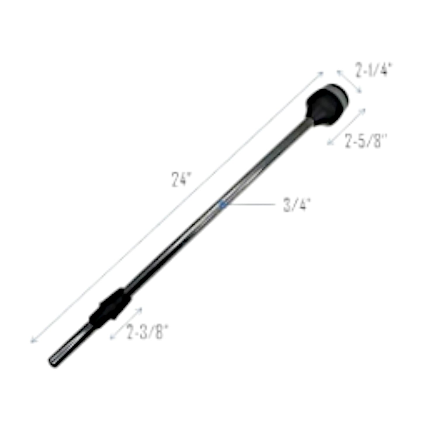 Pactrade Marine Boat LED All Round Anchor Plug-in Light Pole 24" USCG White 86LM