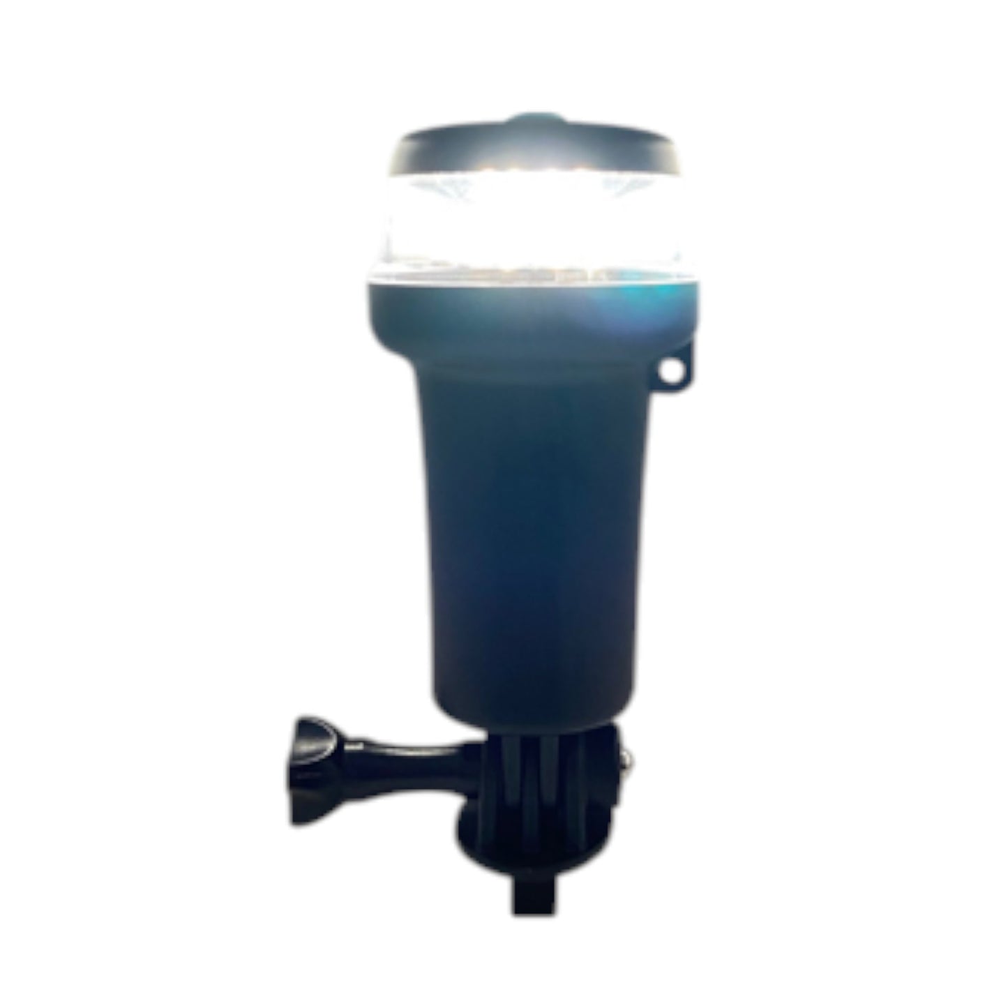Pactrade Marine Black Housing Navigation Light Multiple Adapters Adjustable LED AA Battery Operated (White with Adapters)