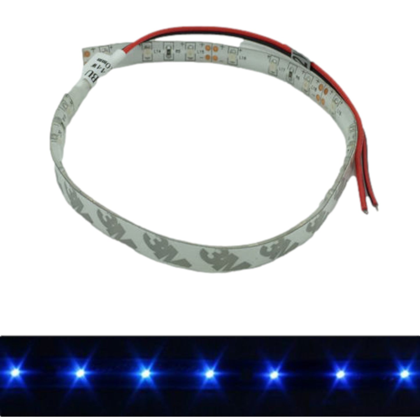 Pactrade Marine 12V DC LED Strip Light with Adhesive 3m Backing for Kayak Canoe Boats, Blue