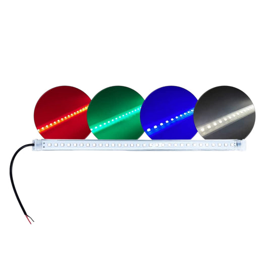 Pactrade Marine Boat Interior LED Marine Courtesy Fishing Lights Boat Cabin Lights Deck Lights RGBW Surface Mounting 10-24 Volts for Pontoon boat Small boat Yacht Bass Boat Dinghy Kayak (16 Inches)