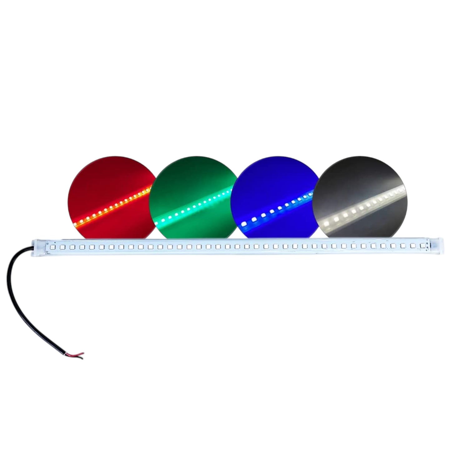 Pactrade Marine Boat Interior LED Marine Courtesy Fishing Lights Boat Cabin Lights Deck Lights RGBW Surface Mounting 10-24 Volts for Pontoon boat Small boat Yacht Bass Boat Dinghy Kayak (20 Inches)