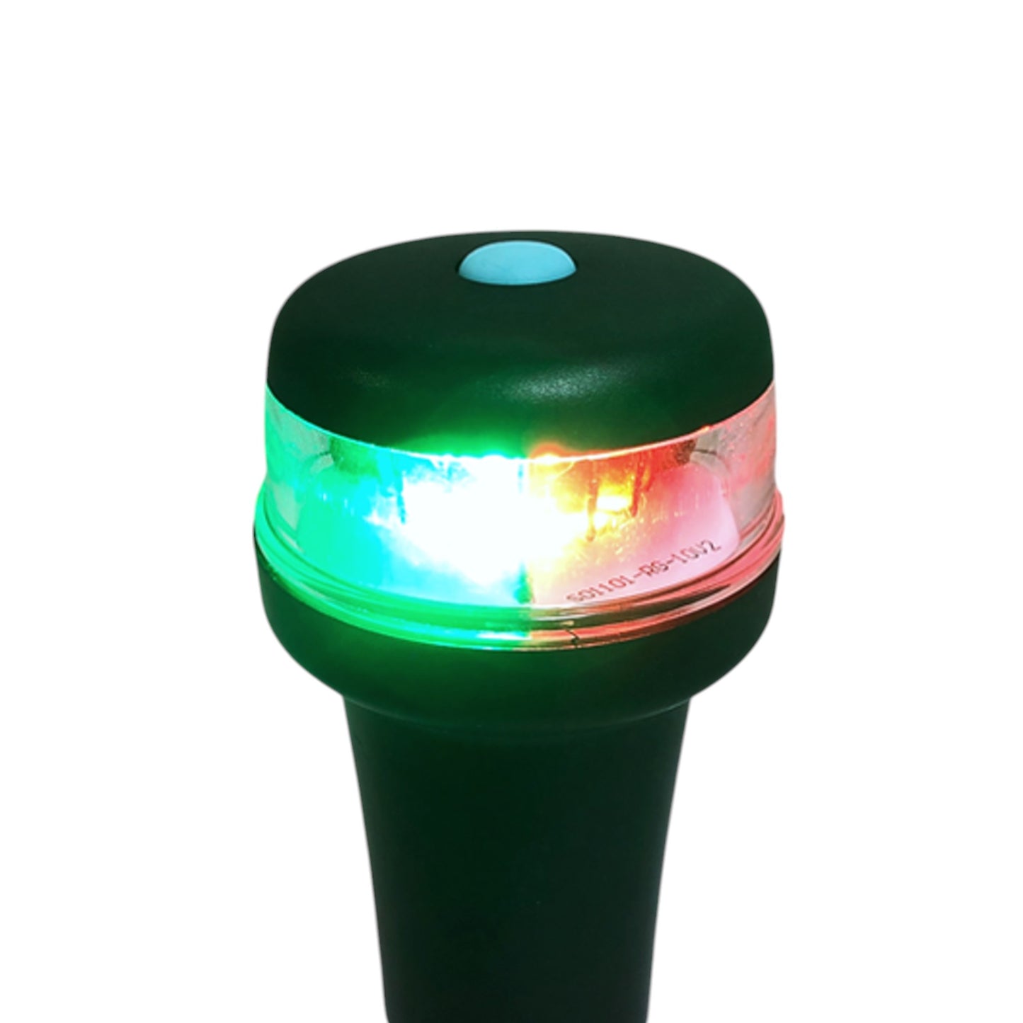 Pactrade Marine Black Housing Button Navigation Light Various Modes Magnetic Base Surface Mount LED 3 AA Battery Operated IP:67 CE RoHS Certified (Red and Green)