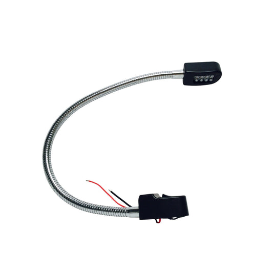 Pactrade Marine Boat LED Flexible Chart Light Chrome Brass Steel Tubing Wall Mount