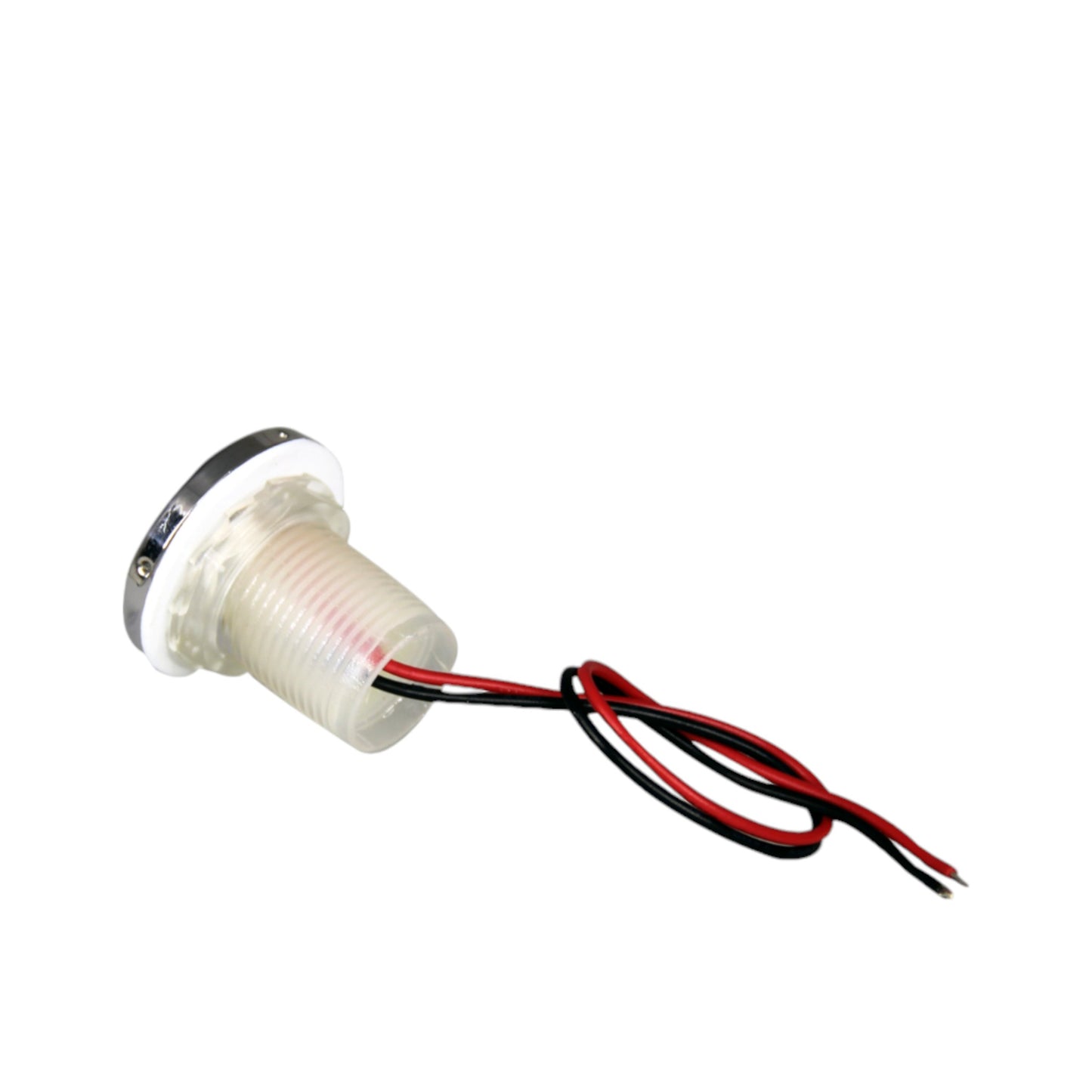 Pactrade Marine Boat Auto RV Trailer Stainless Steel 316 LED Courtesy Accent Round Down Clear Lens Light (White) 