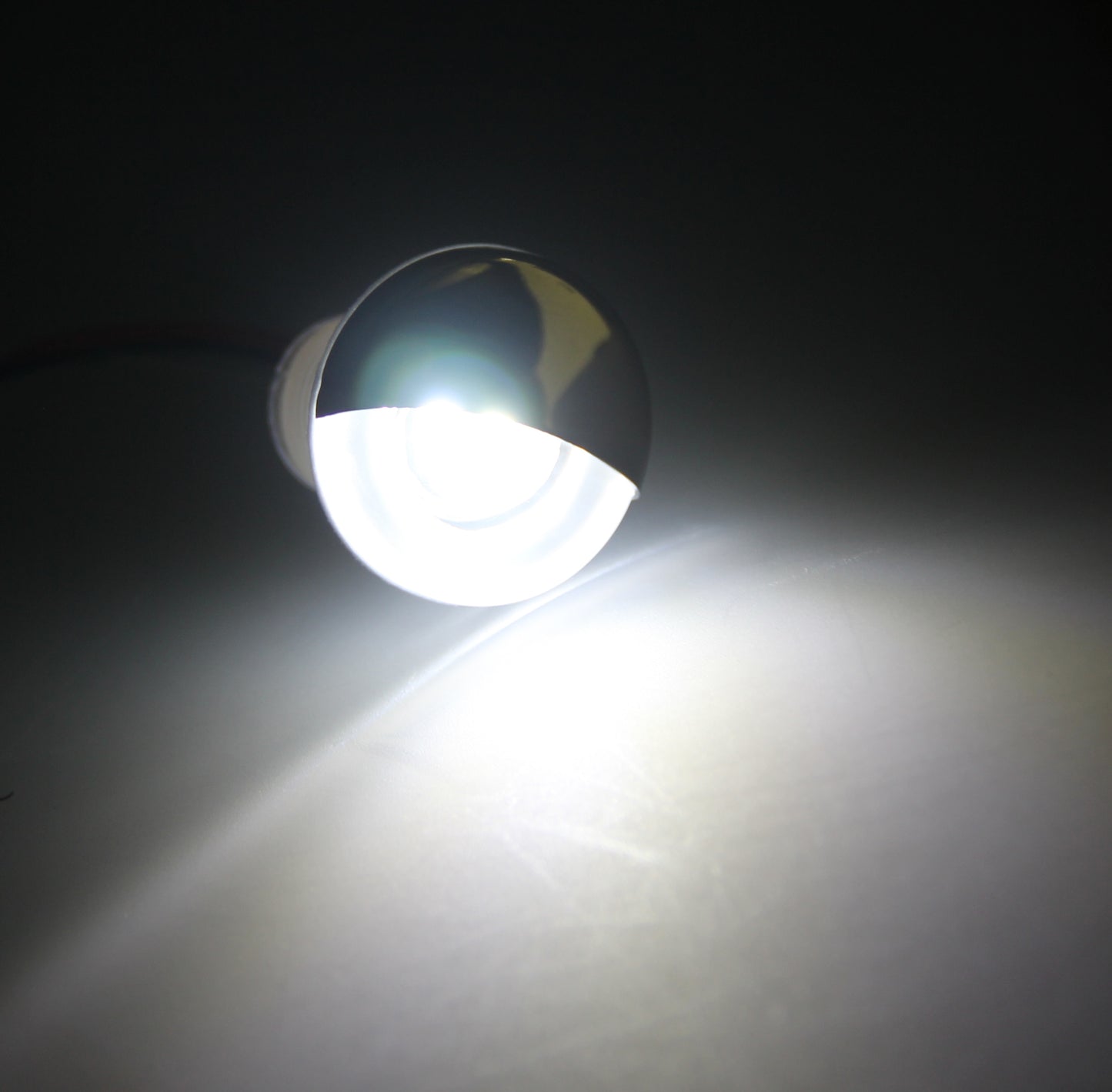 Pactrade Marine Boat Auto RV Trailer Stainless Steel 316 LED Courtesy Accent Round Down Clear Lens Light (White) 