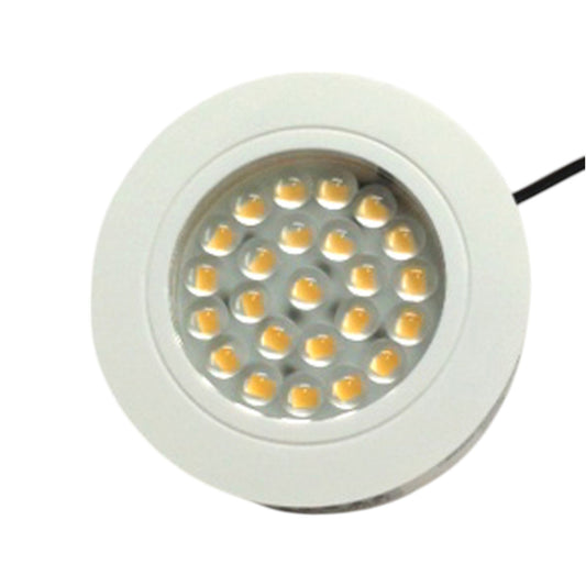 Pactrade Marine Boat LED Round Ceiling Light IP44 Waterproof Surface Mount 24 SMD, White