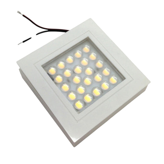 Pactrade Marine Boat LED Square Ceiling Light IP44 Waterproof Surface Mount 24 SMD, White