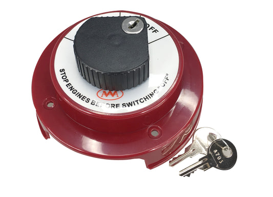 Pactrade Marine Boat Dual Battery Selector Disconnect Switch w/ Lock 250A 6-32V