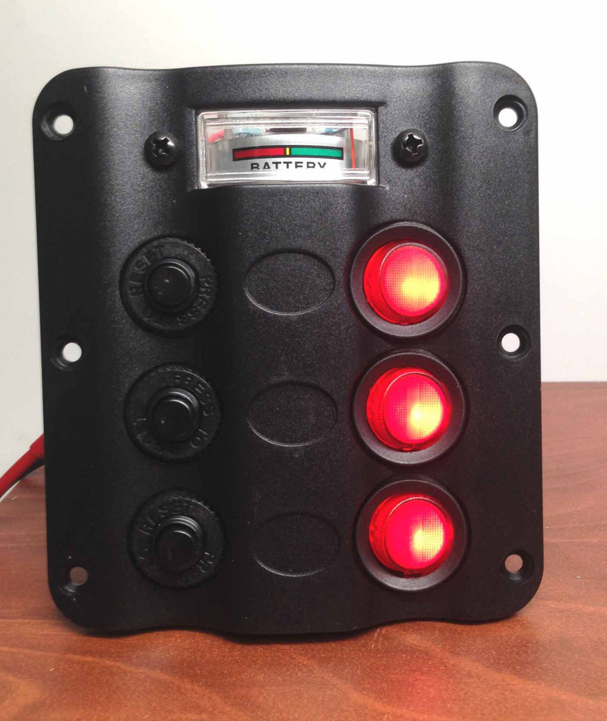 5 Interruttori A Bilico LED Rossi Rotondi Pactrade Marine - Accensione/Spegnimento - Foto 2