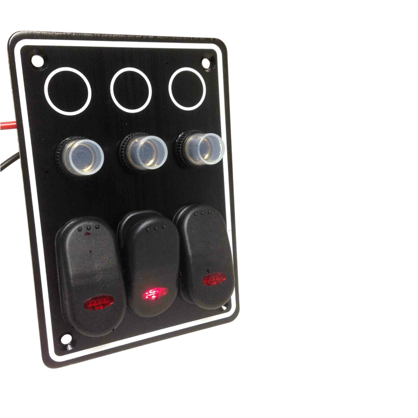 Pactrade Marine Boat 3 Gang Splashproof Switch Panel 12V ODM