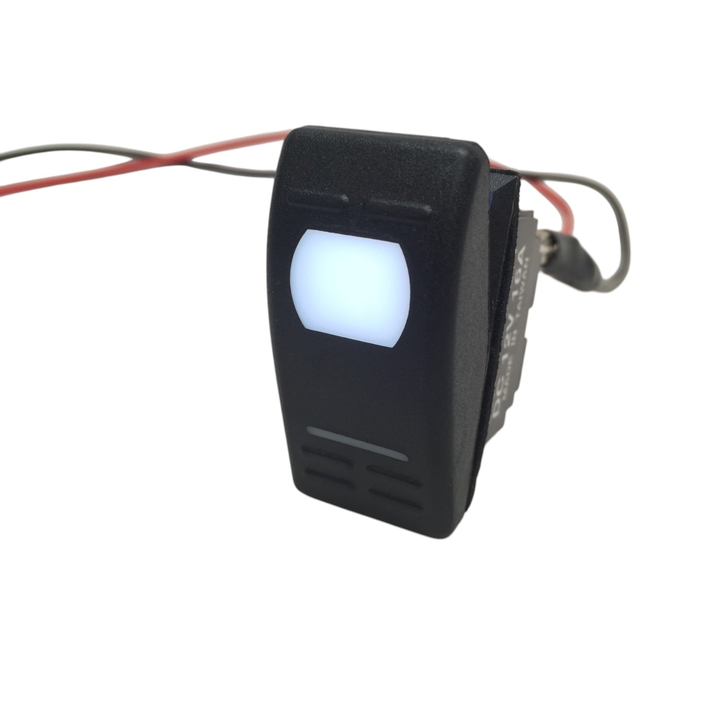 Pactrade Marine Boat RV Rocker Switch On-Off SPST 3 Pin 1 White LED Trailer Motorcycle
