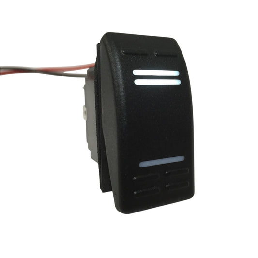 Pactrade Marine Boat RV Rocker Switch On-Off SPST 3 Pin 2 White LED Trailer Motorcycle