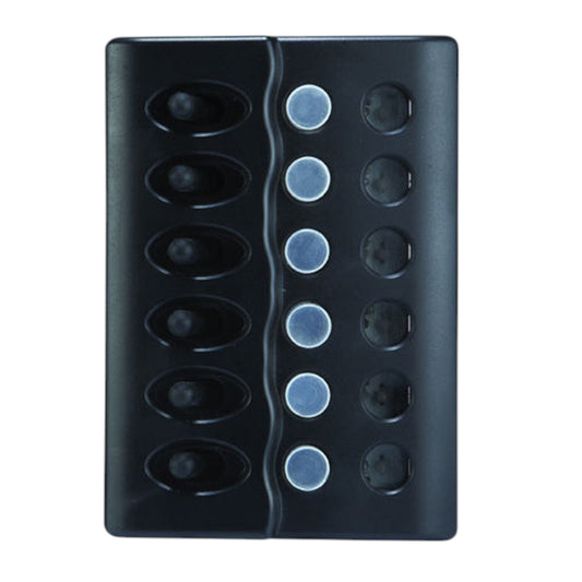 Pactrade Marine Boat 6 Gang Weather Deck Panel with LED Indicators