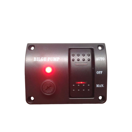 Pactrade Marine Boat Bilge Alarm Pump Switch ABS Manual Automatic Off Spring Return