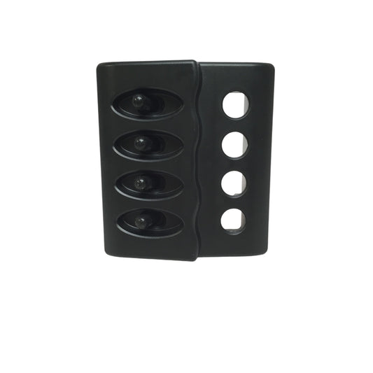 Pactrade Marine Boat 4 Gang Waterproof Switch Panel ABS 12V DC 3.8"X4.3"X1.4" UL Approved