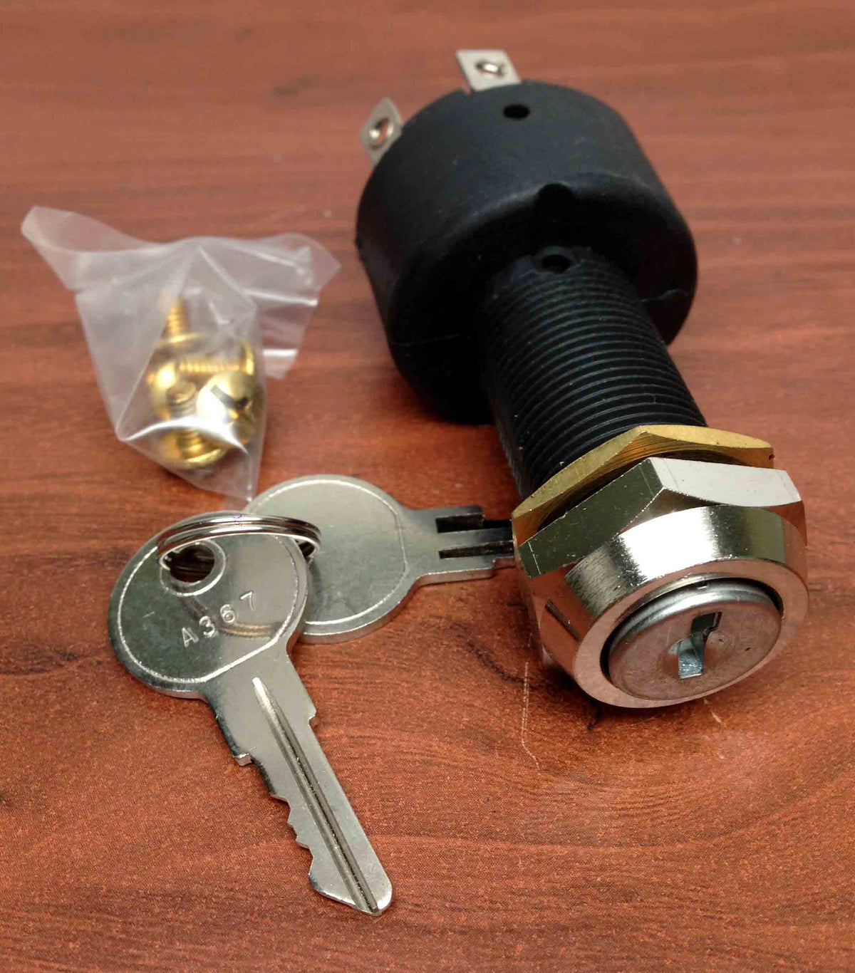 Ignition Key Switch 5-Terminal For Ford New Holland & Shibaura Tractors - Includes 2 Keys