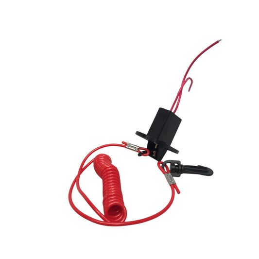 Pactrade Marine Boat Red Kill Switch Emergency Cut Off Lanyard Clip Rating 12VDC 10AMP